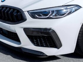 Brand: BMW 8 Series F9X M8 Carbon Fiber Front Bumper Duct Trims