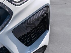 Brand: BMW 8 Series F9X M8 Carbon Fiber Front Bumper Duct Trims