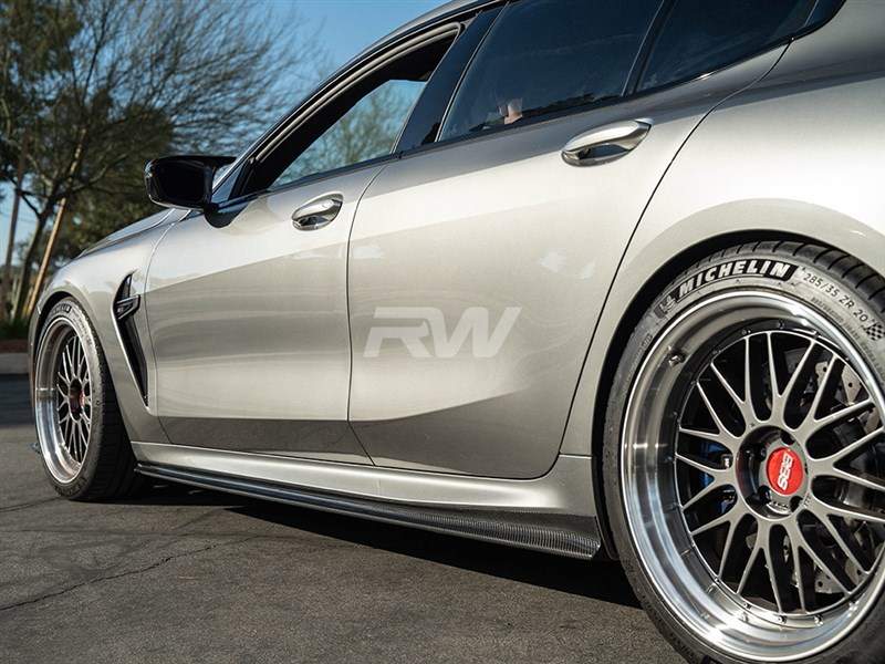 Brand: BMW 8 Series G16/F93 M8 Gran Coupe CF Side Skirt Extensions