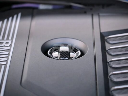 RW Carbon BMW Carbon Fiber Competition Oil Cap Covers
