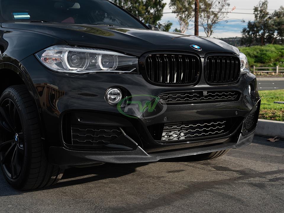 RW Carbon BMW F16 X6 M Sport Carbon Fiber Front Lip