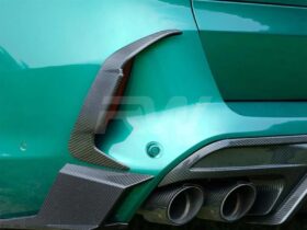 RW Carbon BMW F95 X5M LCI Carbon Fiber Rear Bumper Trims