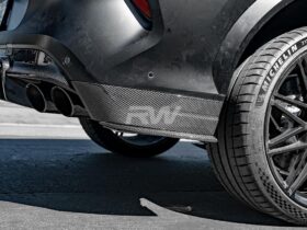 Brand: BMW F96 X6M Carbon Fiber Rear Bumper Trim