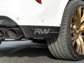 Brand: BMW F96 X6M Carbon Fiber Rear Bumper Trim
