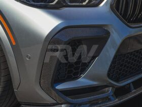 Brand: BMW F96 X6M Carbon Fiber Upper Bumper Splitters