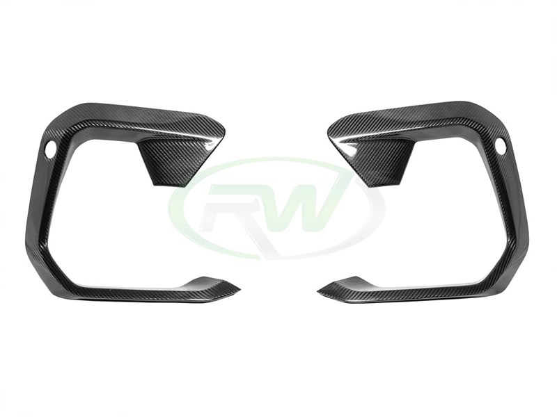 Brand: BMW F96 X6M Carbon Fiber Upper Bumper Splitters