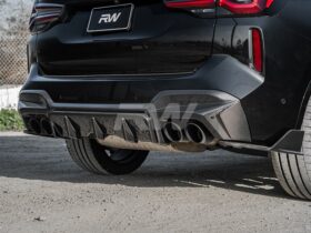 RW Carbon BMW F97 X3M LCI Carbon Fiber Diffuser
