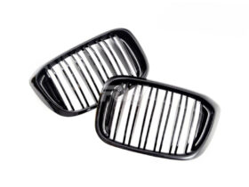 Brand: BMW G01 X3 G02 X4 Pre LCI Dual Slats Gloss Black Grilles