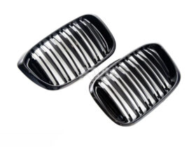 Brand: BMW G01 X3 G02 X4 Pre LCI Dual Slats Gloss Black Grilles