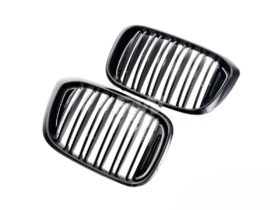Brand: BMW G01 X3 G02 X4 Pre LCI Dual Slats Gloss Black Grilles