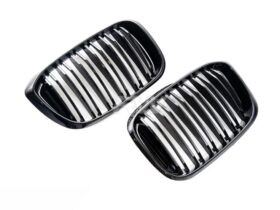 Brand: BMW G01 X3 G02 X4 Pre LCI Dual Slats Gloss Black Grilles