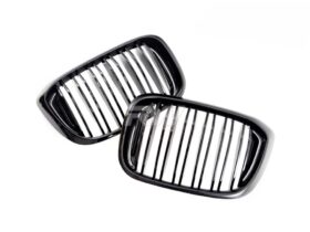 Brand: BMW G01 X3 G02 X4 Pre LCI Dual Slats Gloss Black Grilles