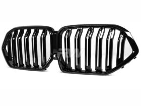 Brand: BMW G06 X6 LCI Dual Slats Gloss Black Front Grille