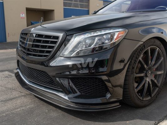 RW Carbon Mercedes-Benz W222 S63 Carbon Fiber Front Lip Spoiler