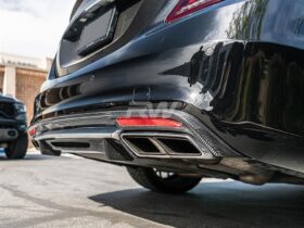 Brand: Mercedes-Benz Mercedes W222 S63 Carbon Fiber Rear Diffuser