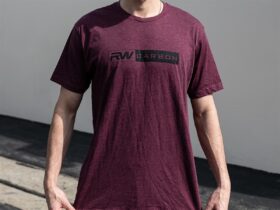 RW Carbon RW Black Decal Maroon T-Shirt