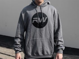 RW Carbon - Black Circle Logo Hoodie - Gray