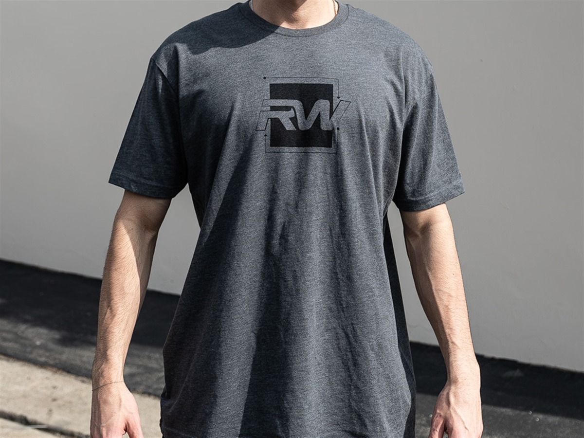 Brand: RW Carbon - Black Square Logo T-Shirt - Dark Grey