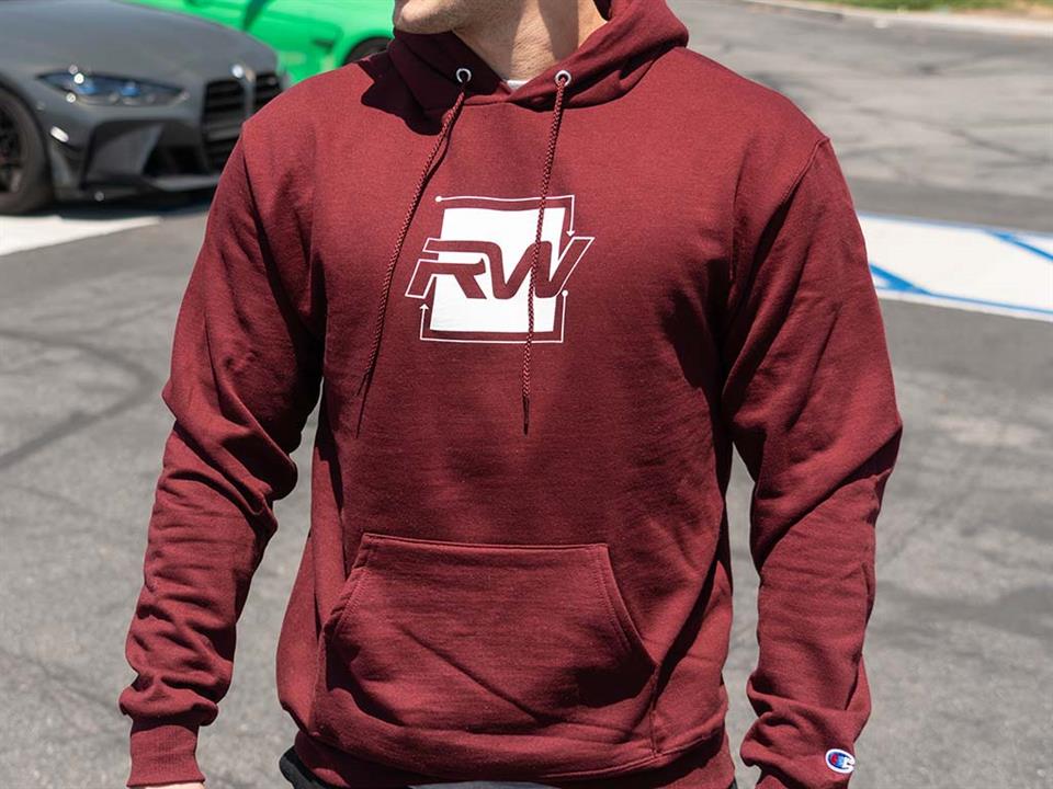 Brand: RW Carbon - Square Logo Hoodie - Maroon