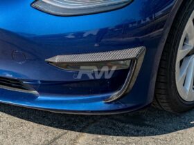Brand: Tesla Model 3 Carbon Fiber Front Bumper Trims