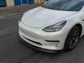 Brand: Tesla Model 3 RWS Carbon Fiber Front Lip Spoiler