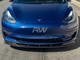 Brand: Tesla Model 3 RWS Carbon Fiber Front Lip Spoiler