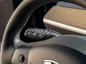 Brand: Tesla Model 3 / Y Carbon Fiber Gear Shifter Covers
