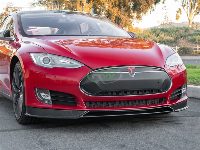 Brand: Tesla Model S Carbon Fiber Front Lip Spoiler