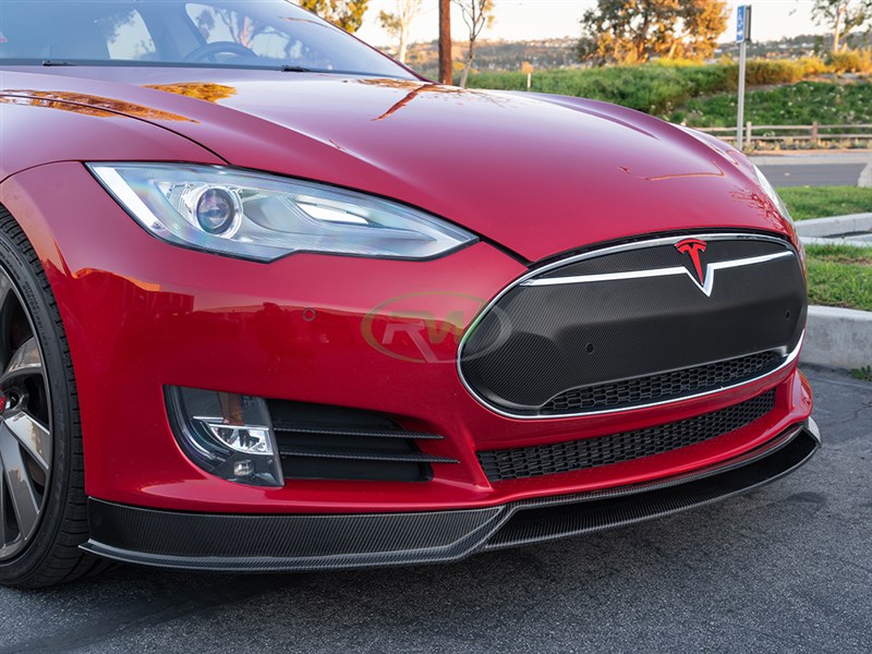 Brand: Tesla Model S Carbon Fiber Front Lip Spoiler