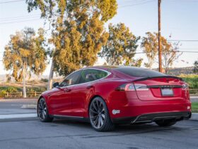 Brand: Tesla Model S Carbon Fiber Rear Diffuser