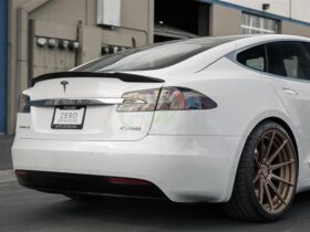 RW Carbon Tesla Model S Revo Style CF Trunk Spoiler