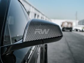 Brand: Tesla Model S / S Plaid 21+ Carbon Fiber Mirror Covers