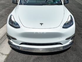Brand: Tesla Model Y Carbon Fiber Front Lip Spoiler