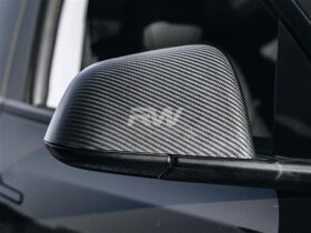 RW Carbon Tesla Model Y Carbon Fiber Mirror Covers