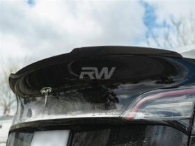 RW Carbon Tesla Model Y Carbon Fiber Trunk Spoiler