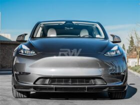 Brand: Tesla Model Y DTM Carbon Fiber Front Lip Spoiler