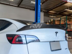 RW Carbon Tesla Model Y DTM Carbon Fiber Trunk Spoiler