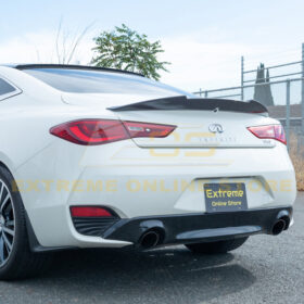 Extreme Online Store EOS Infiniti Q60 Carbon Fiber High Kick Rear Spoiler - Image 3