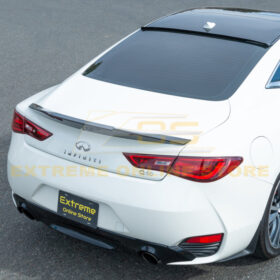 Extreme Online Store EOS Infiniti Q60 Carbon Fiber High Kick Rear Spoiler - Image 5