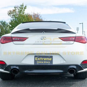 Extreme Online Store EOS Infiniti Q60 Carbon Fiber High Kick Rear Spoiler - Image 4