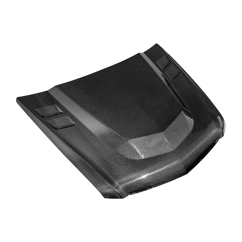 EOS 2009-15 Cadillac CTS-V Double Sided CARBON FIBER Middle Vented Front Bumper Hood