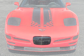 Extreme Online Store EOS Corvette C5 Carbon Fiber Front License Plate Trim Cover