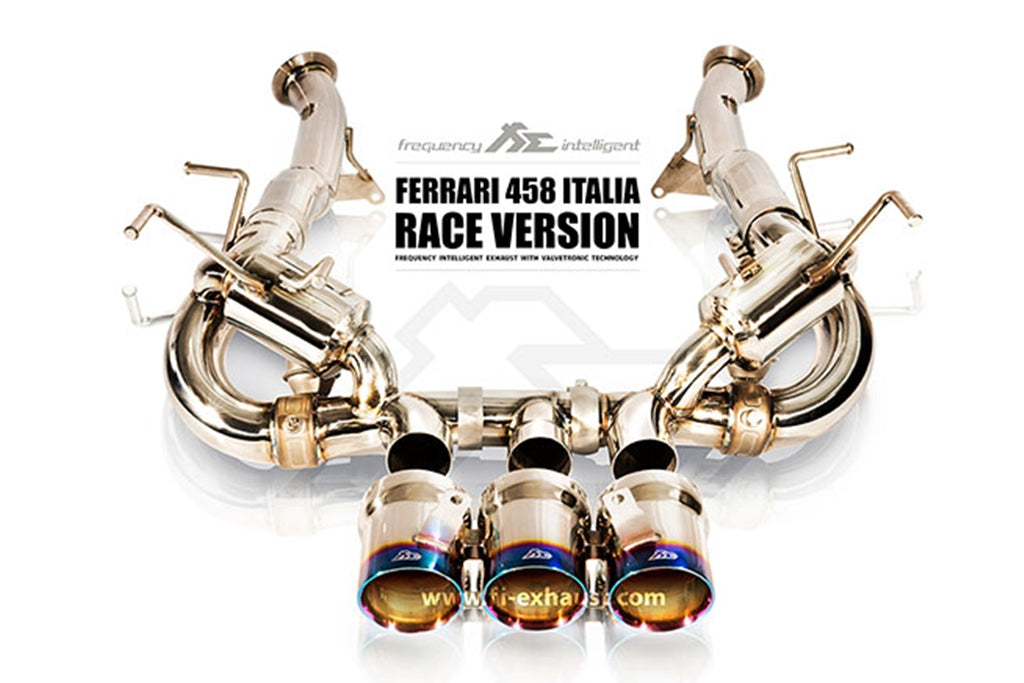Fi EXHAUST 2010-2015 Ferrari 458 Italia / Speciale 458 Italia/spyder Race Version Valvetronic Muffler Exhaust - FF Performance