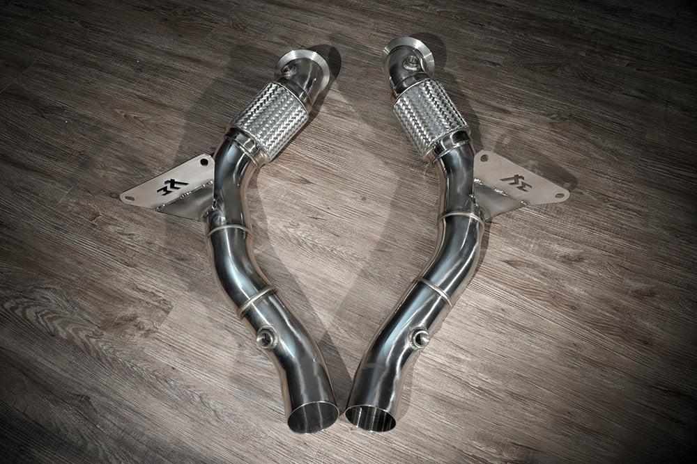 Fi EXHAUST 2015-2020 Ferrari 488 GTB / Pista / Spider 488 GTB Sport 200 Cell Downpipe - FF Performance