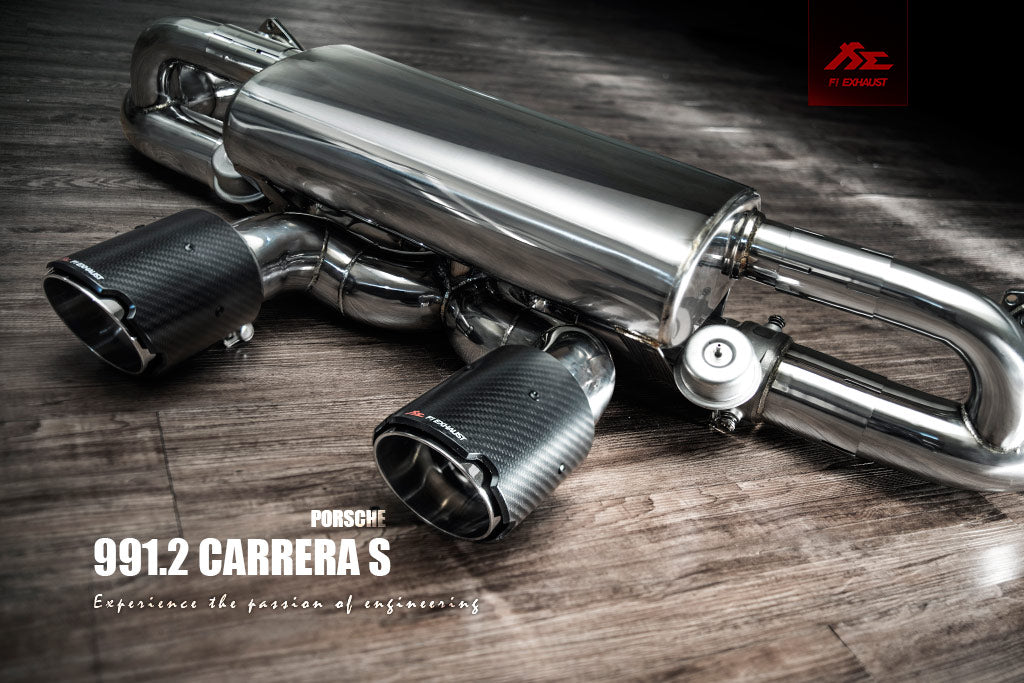 FI Exhaust 2017-2019 Porsche Carrera 991 991.2 Carrera/S Sport Bumper Version 2016 2019 Valvetronic