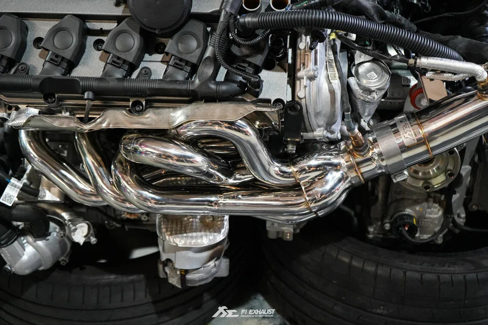 Fi EXHAUST 2018-2019 Lamborghini 2018-2019 Lamborghini Huracan Performante Huracan Performante Lp640 4 Long Tube Catless Header With Ceramic Coating (Gold)