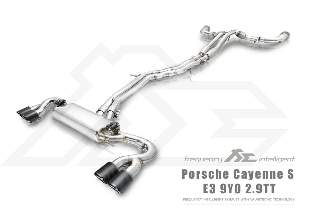 FI Exhaust 2018-2023 Porsche Macan/Cayenne 9YA.1 Cayenne S 2.9TT Valvetronic catback exhaust