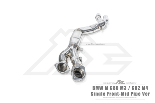 Fi EXHAUST 2021-2025 BMW 3 Series G80 M3 / G82 M4 Single Front Mid Pipe (Retains OEM Muffler) Exhaust
