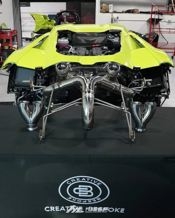 Fi EXHAUST 2024-2026 Lamborghini Revuelto Non Valve Muffler Exhaust