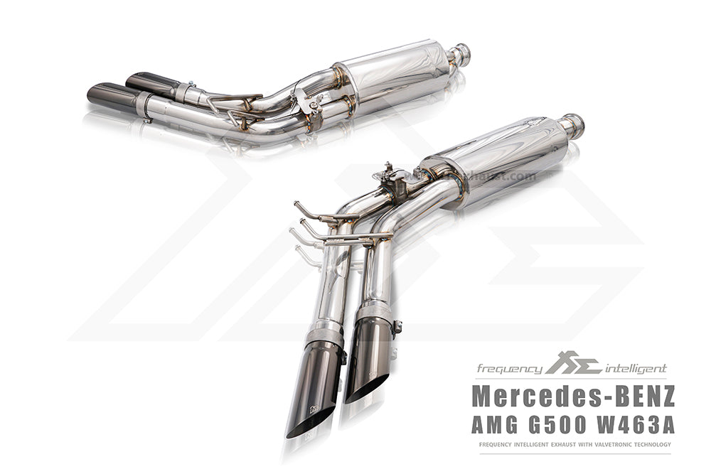 FI Exhaust Mercedes-Benz W463a G500 / G550 4.0TT M176 Quad Tips 2018+ Valve